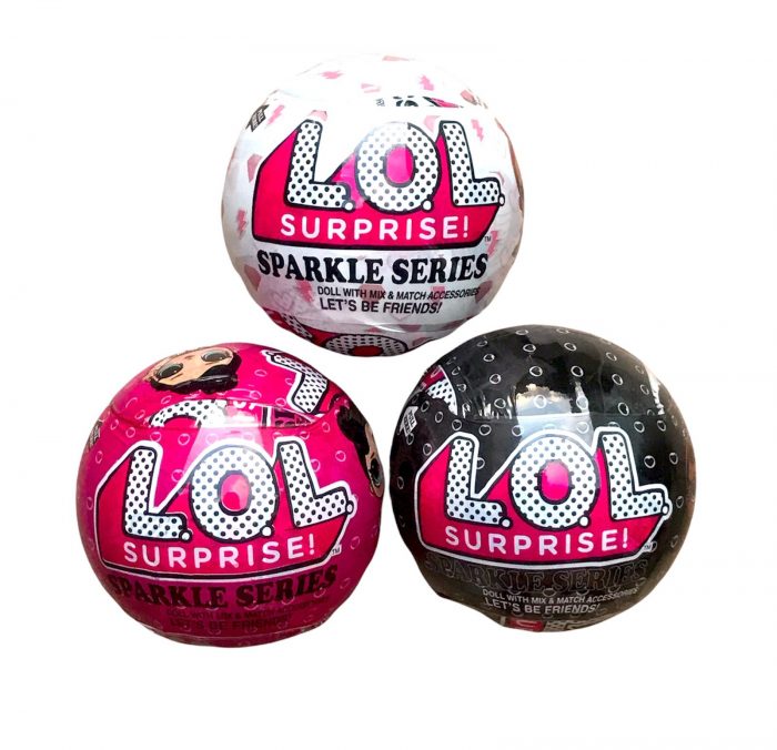 KIT 3 Bolas Surprise Sparkle Series